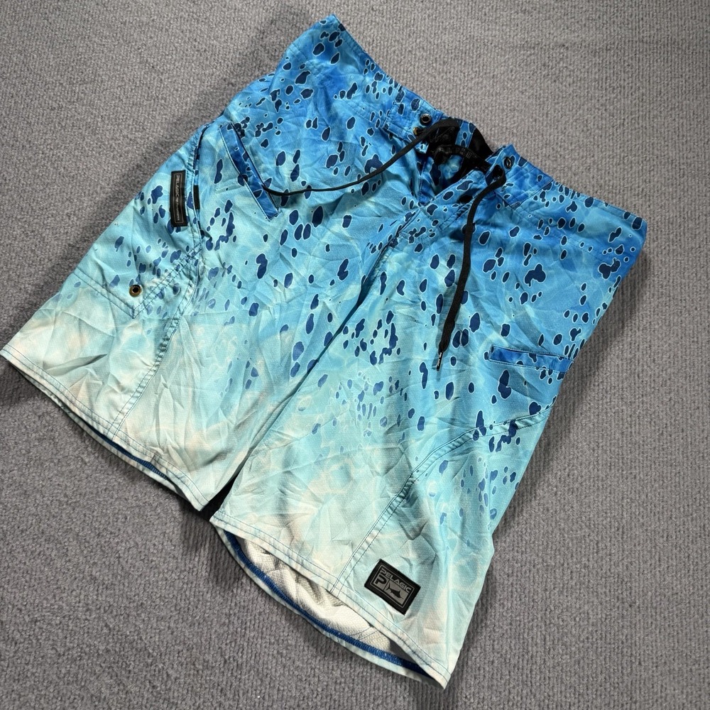 Pelagic Sharkskin Board Shorts Technology Boys Youth Size 29 Fishing Beach